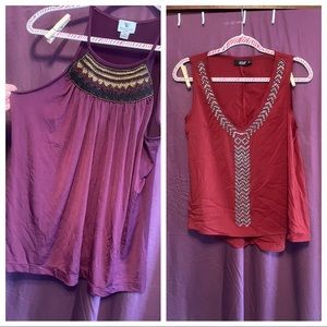 Two tank tops
